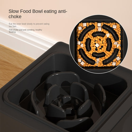 Adjustable Elevated Dog Bowls - Better Digestion, Happier Neck, Cleaner Eating!