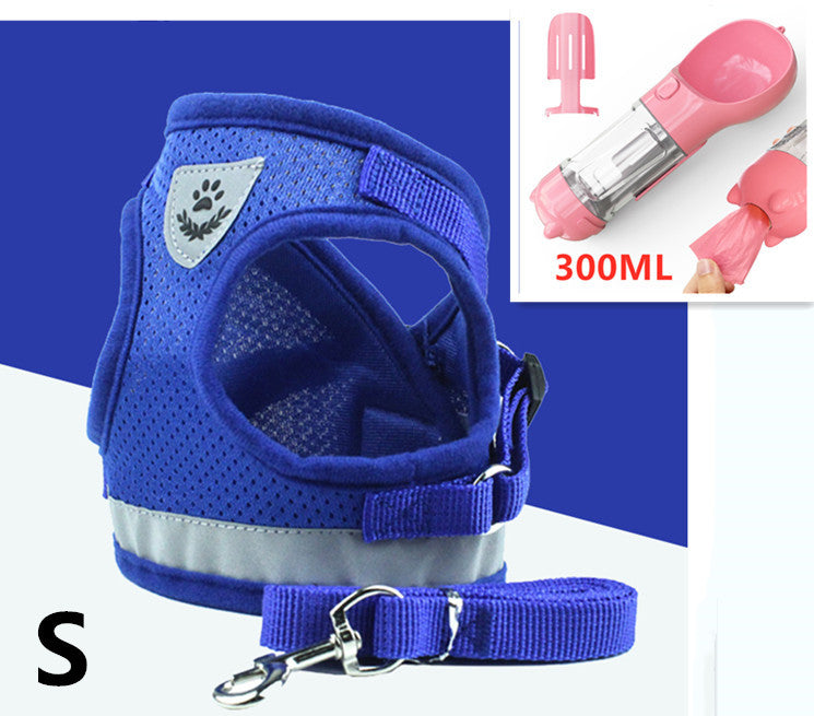 Comfortable Mesh Pet Harness - Happy Walks, No Choking, Pure Comfort!