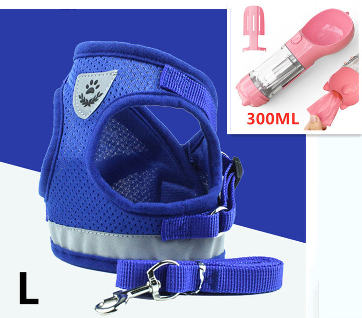 Comfortable Mesh Pet Harness - Happy Walks, No Choking, Pure Comfort!