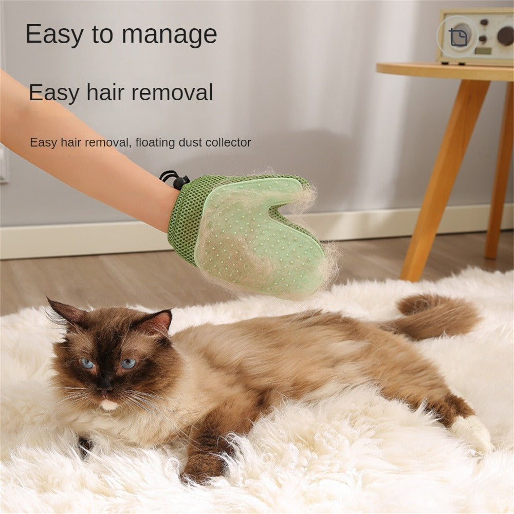 Magic Pet Grooming Glove - They Think It's Petting, You're Deshedding!