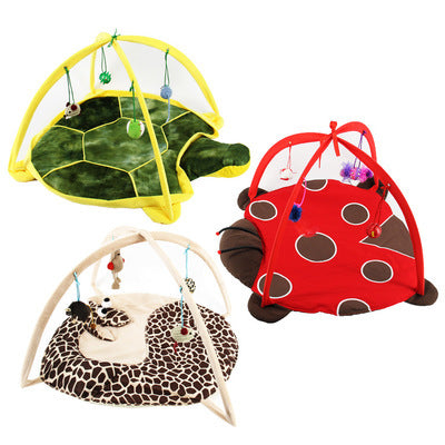 Comfy Cat Play Bed - Cozy Sweet Dreams and Fun Games Combined!