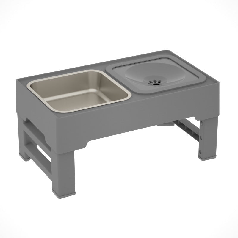 Adjustable Elevated Dog Bowls - Better Digestion, Happier Neck, Cleaner Eating!