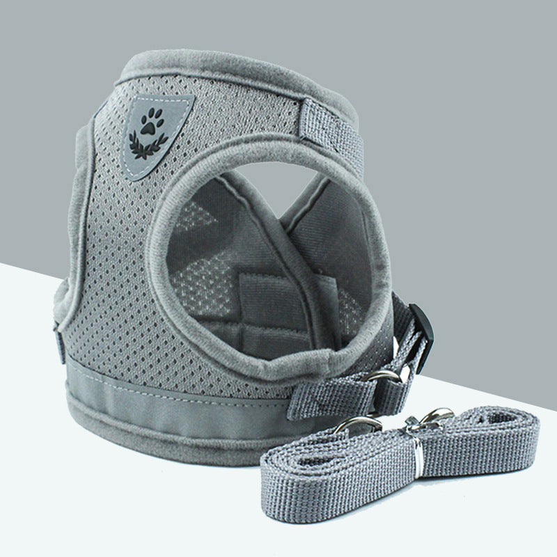 Comfortable Mesh Pet Harness - Happy Walks, No Choking, Pure Comfort!