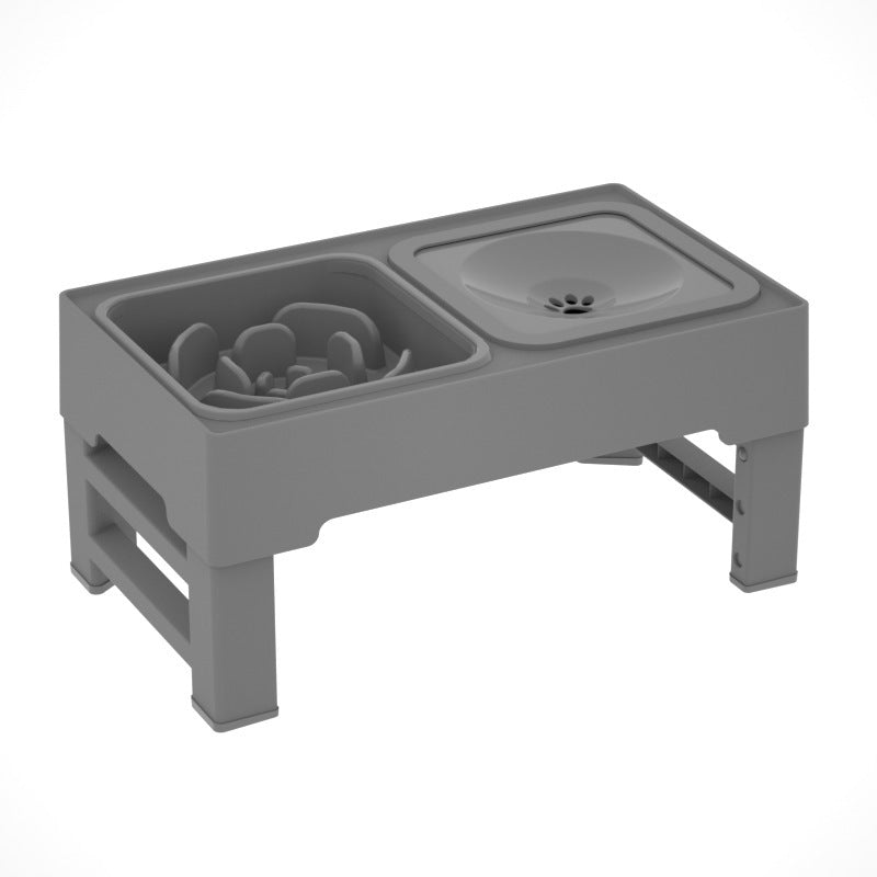Adjustable Elevated Dog Bowls - Better Digestion, Happier Neck, Cleaner Eating!