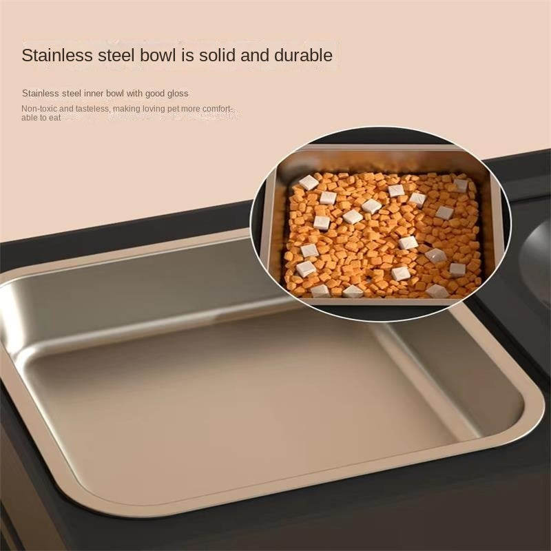 Adjustable Elevated Dog Bowls - Better Digestion, Happier Neck, Cleaner Eating!